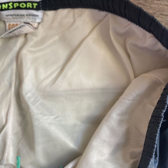 Vintage InSport Womens GoreTex Small Windbreaker Pants 80’s Black Pink & Green - Picture 5 of 16